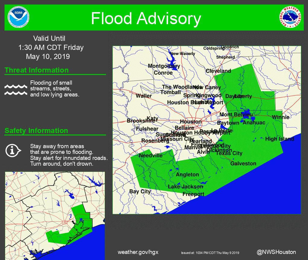 Flood Advisory until 1:30 AM May 10